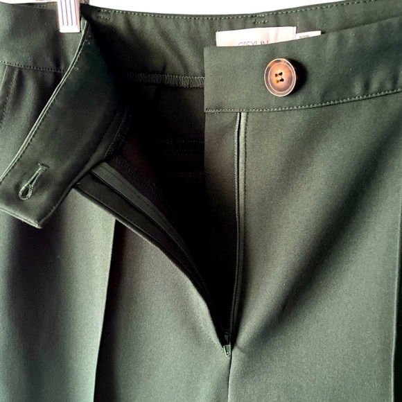 NWOT Greylin Straight Leg High Waist Dark Forest Green Trouser Pants Large - Picture 9 of 14